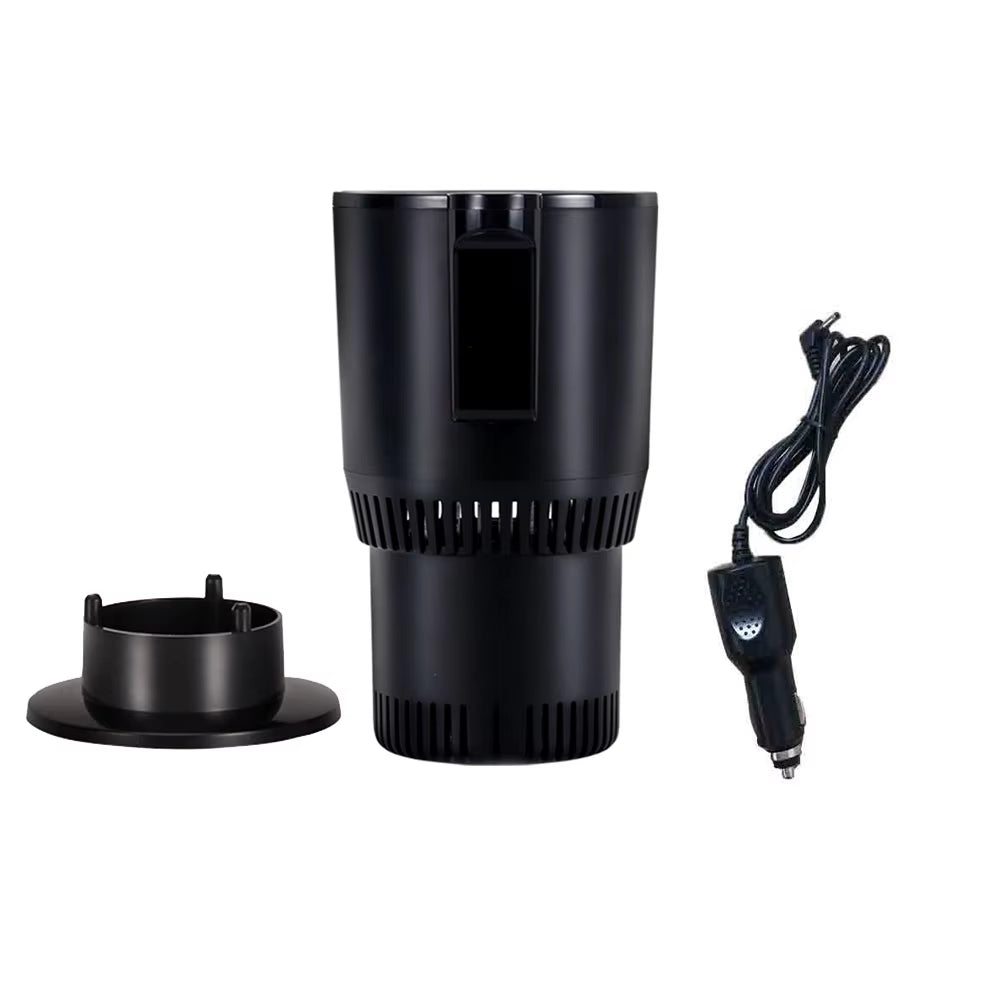 12V Car Cold Hot Cup Touch Screen Beverage Can Smart Digital Display Car Cup Holder Cooler Heater Home Camping Travel Cup Holder